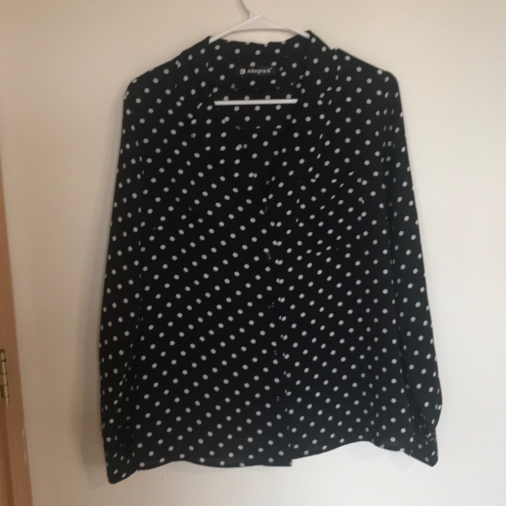Polka dot blouse